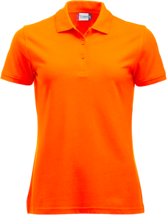 ladies orange golf shirt