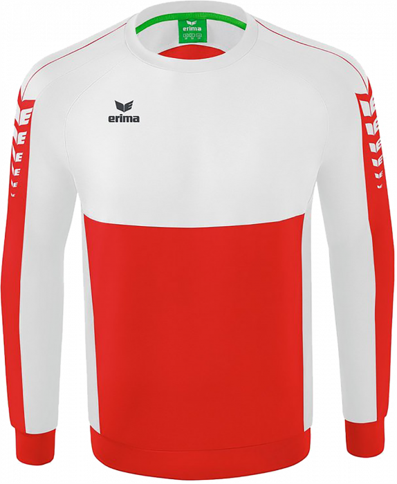 Erima - Six Wings Sweatshirt - Weiß & rot