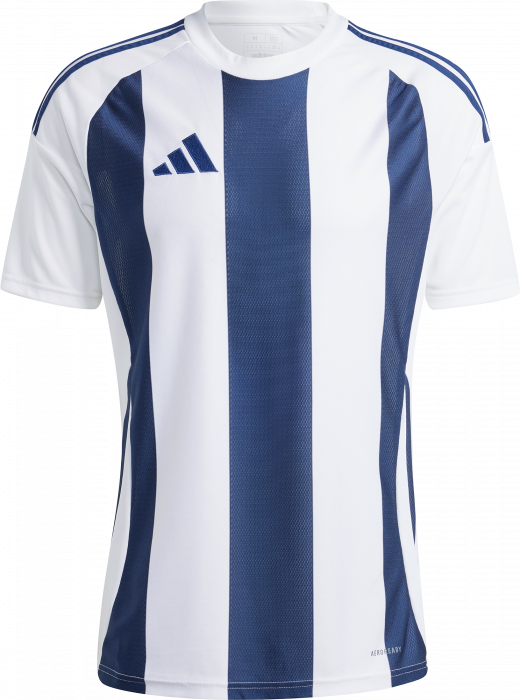 Adidas - Striped 24 Player Jersey - Team Navy Blue & vit