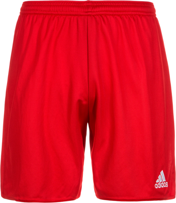 red adidas shorts