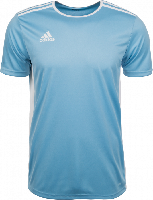 Adidas Entrada 18 game jersey › Clear Blue \u0026 white (CD8414) › 9 Colors ›  T-shirts \u0026 polos