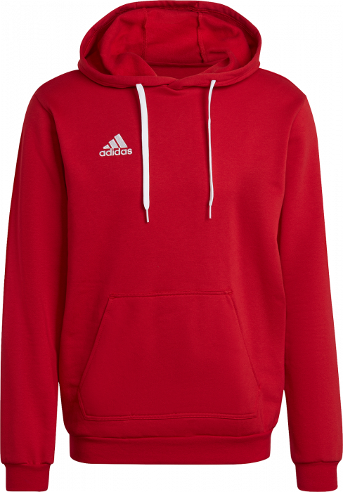 Adidas Entrada 22 hoodie › Power red 2 & white (H57514) › 9 Colors