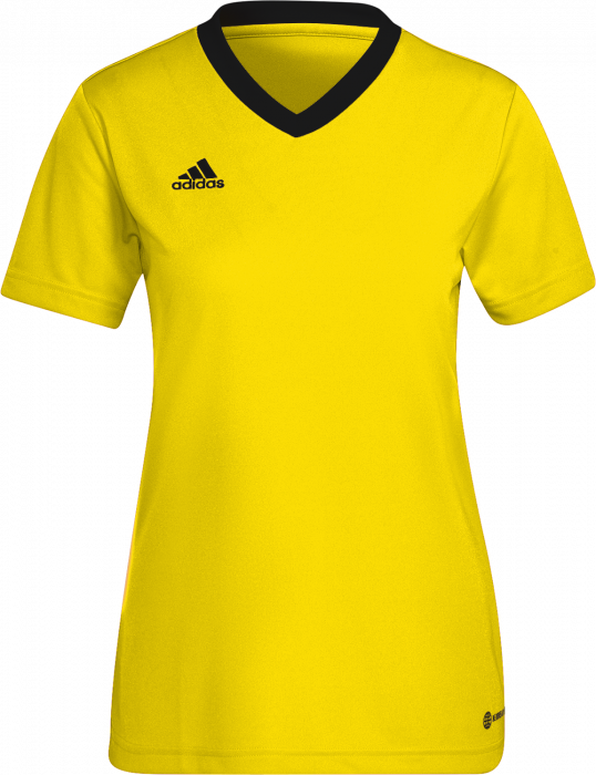 Adidas - Entrada 22 Spillertrøje Dame - Team yellow & sort
