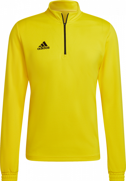 Adidas - Entrada 22 Træning Top With Half Zip Jr - Team yellow & negro