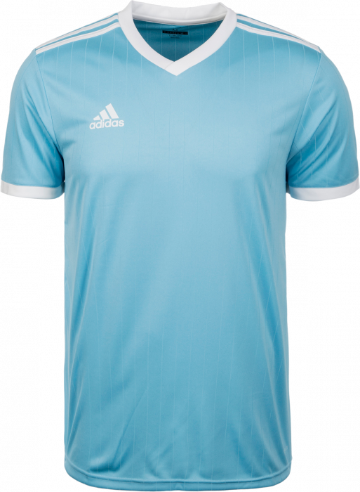 light blue and white jersey