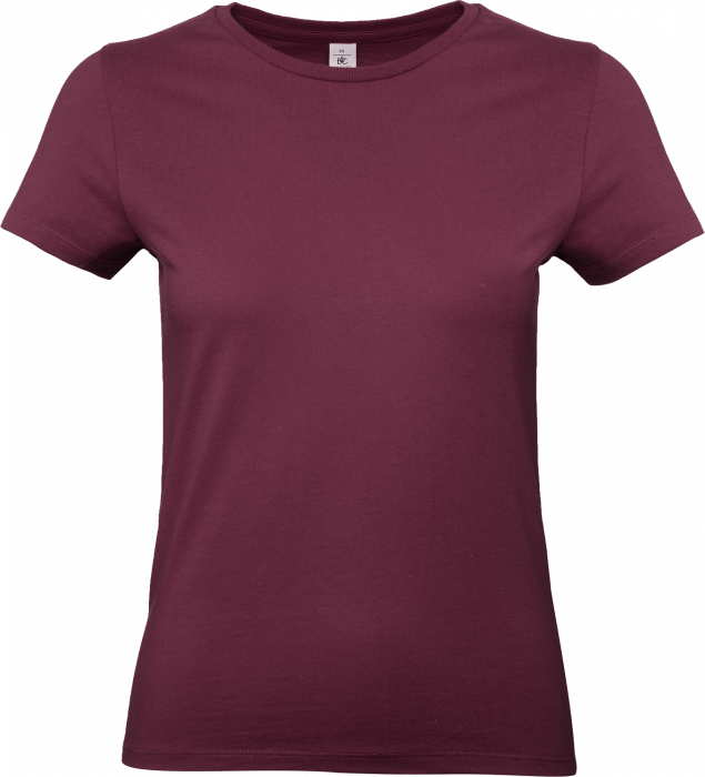 B&C - E190 T-Shirt Dame - Burgundy