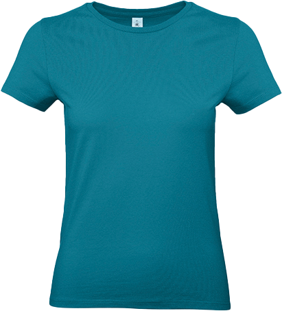B&C - E190 T-Shirt Dame - Diva Blue