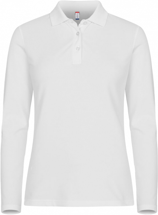Clique - Stretch Premium Longsleeve Polo Women - Biały