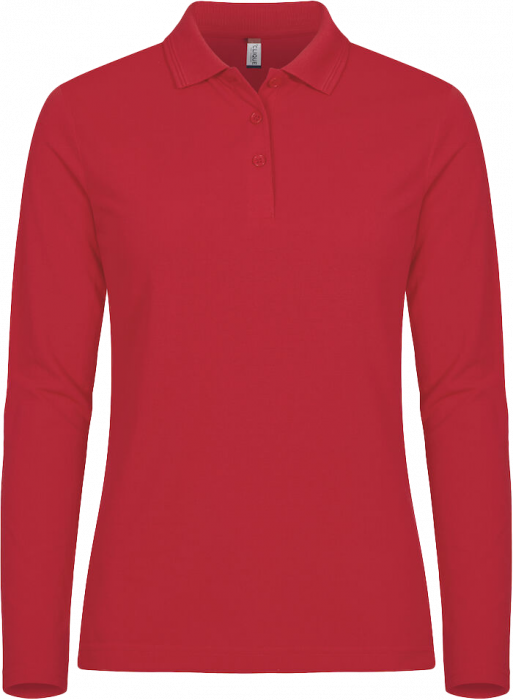 Clique - Manhattan Polo Longsleeve Women - Röd