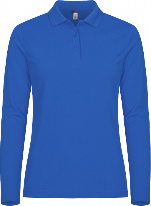 Clique - Manhattan Polo Longsleeve Women - Koninklijk blauw