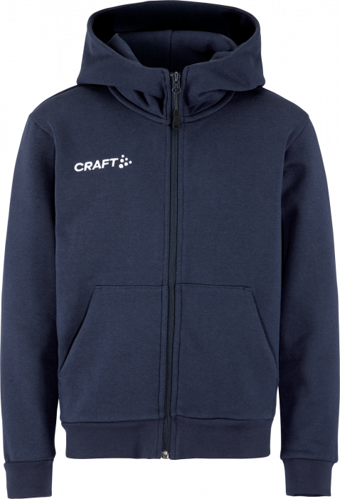 Craft - Community 2.0 Logo Fz Hoodie Jr - Granatowy