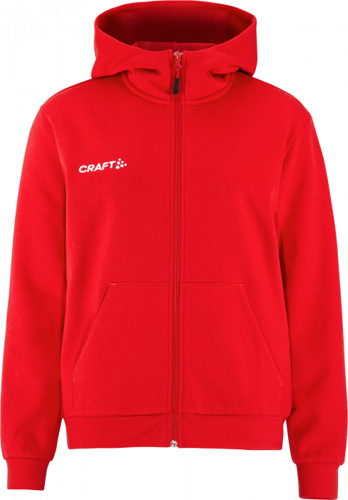 Craft - Community 2.0 Logo Fz Hoodie Women - Röd