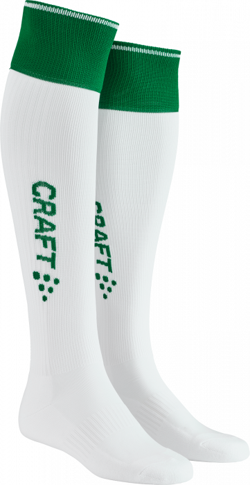 Craft - Progress 2.0 Contrast Sock - Branco & team green