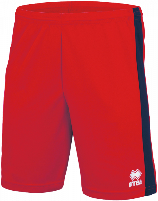 Errea - Bolton Shorts - Rojo & navy blue