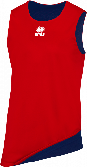 Errea - Chicago Double Basketball Tee - Rouge & navy blue