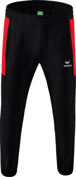 Erima - Team Presentation Pants - Negro & rojo