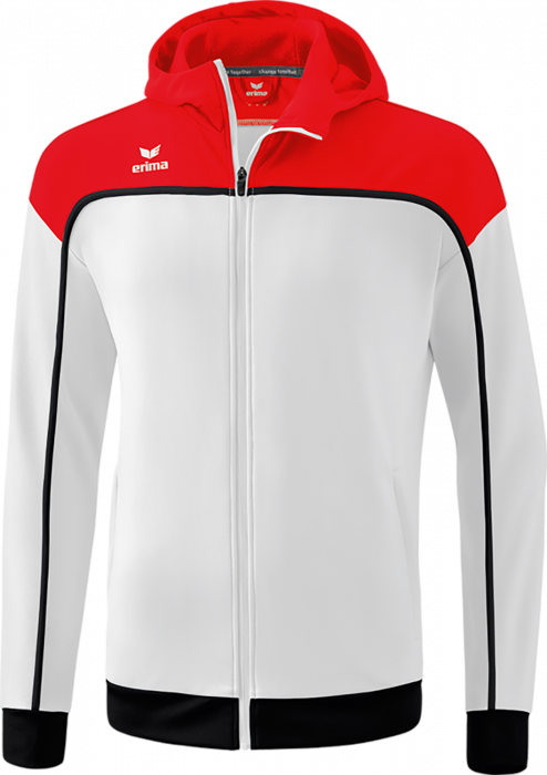 Erima - Change Training Jacket With Hood - Branco & vermelho
