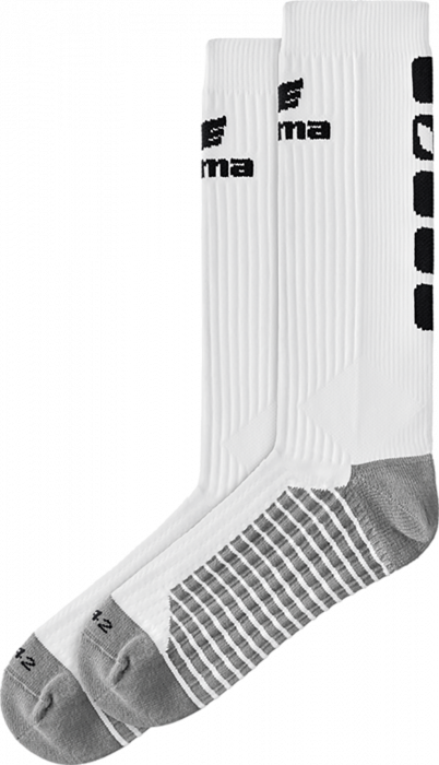 Erima - Classic 5-C Socks Long - Wit & zwart