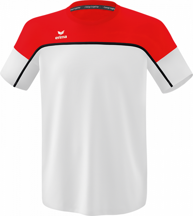 Erima - Change T-Shirt - Blanco & rojo