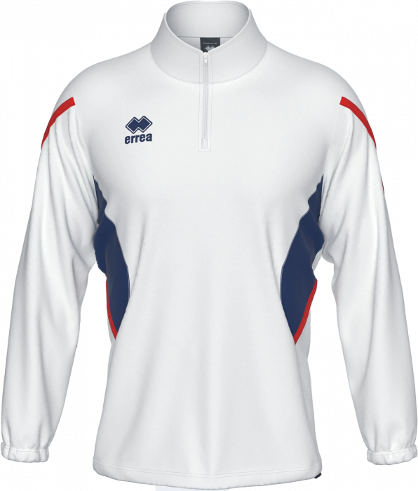 Errea - Charles Training Top Half Zip - Blanc & navy blue