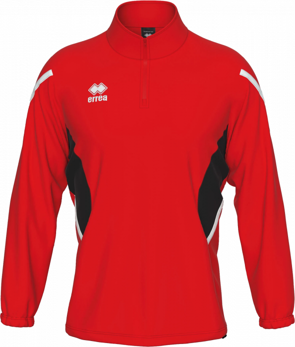 Errea - Charles Training Top Half Zip - Rot & schwarz