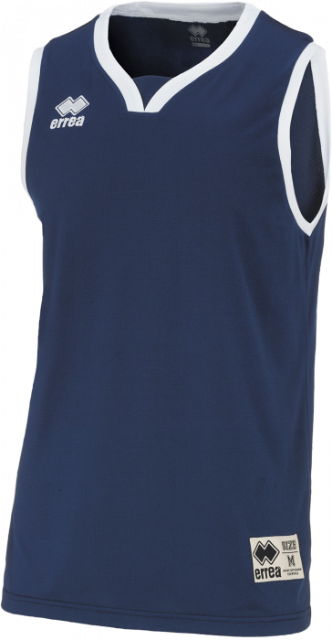 Errea - California Basketball T-Shirt - Navy Blue & vit