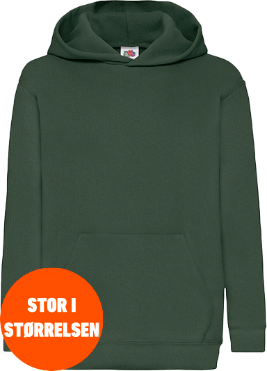 Fruit of the loom - Klassisk Hoodie Kids - Bottle Green