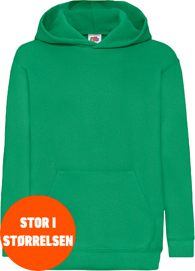 Fruit of the loom - Klassisk Hoodie Kids - Kelly Green