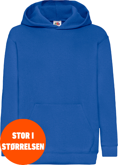 Fruit of the loom - Klassisk Hoodie Kids - Royal Blue