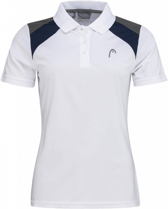 Head - Club 22 Tech Polo Shirt Women - White & marino