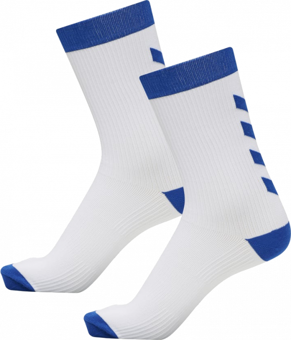 Hummel - Performance Socks 2-Pack - White & true blue