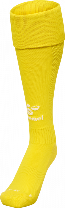 Hummel - Essential Football Socks - Blazing Yellow & blanc