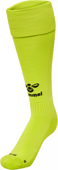 Hummel - Essential Football Socks - Lime & negro