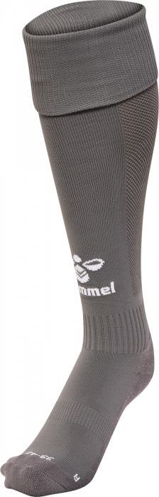 Hummel - Essential Football Socks - Steel Grey & white