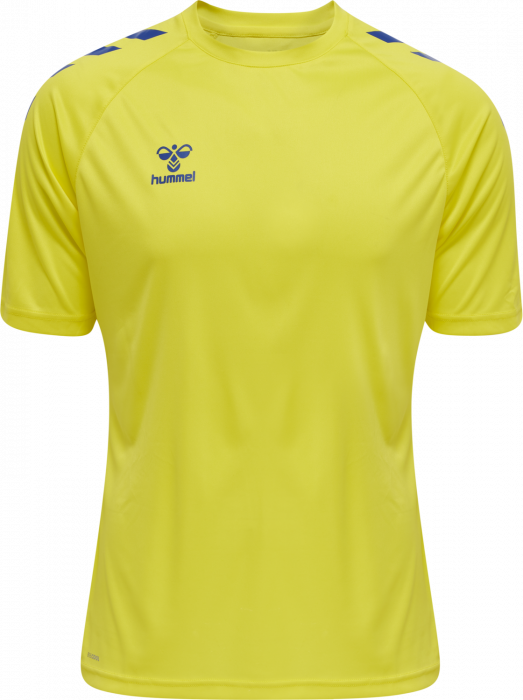 Hummel - Core Xk Poly T-Shirt - Blazing Yellow & true blue