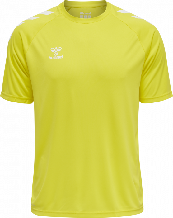 Hummel - Core Xk Poly T-Shirt - Blazing Yellow & vit