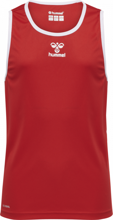 Hummel - Core Xk Basket Jersey Jr - True Red & branco