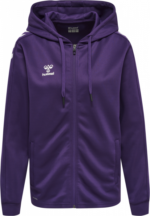 Hummel Core Xk Poly Zipper Women › Purple Reign & white (212650) › 6 Colors Hoodies & sweatshirts