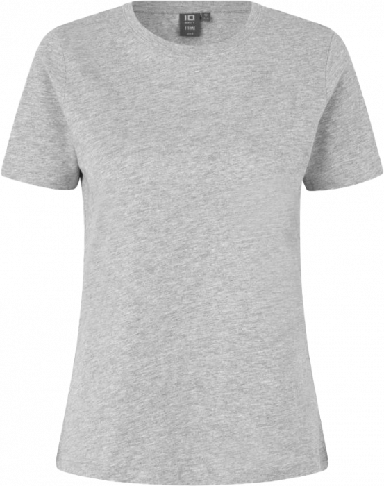 ID - Cotton T-Time T-Shirt Dame - Grey Melange