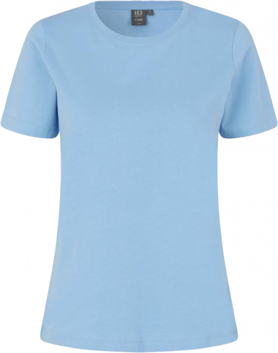 ID - Cotton T-Time T-Shirt Dame - Jasnoniebieski