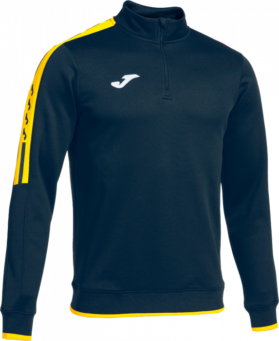 Joma - Olimpiada Half Zip Top - Granatowy & żółty