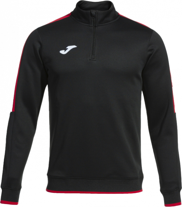 Joma - Olimpiada Half Zip Top - Svart & röd