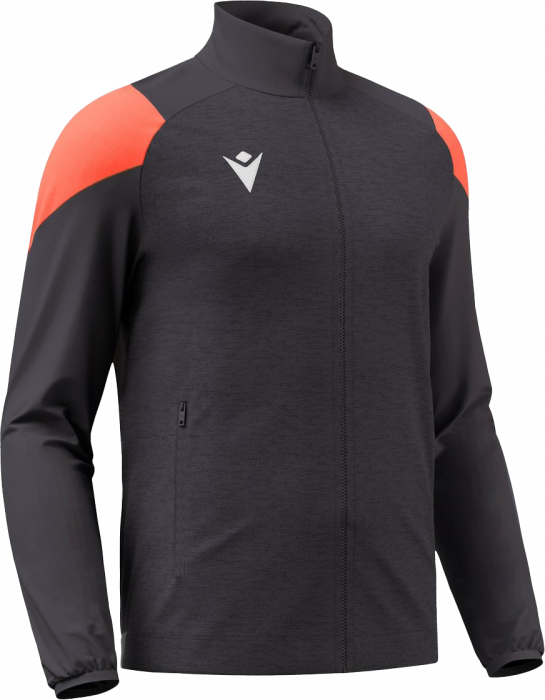 Macron - Vanir Training Jacket - Anthracite & neon coral