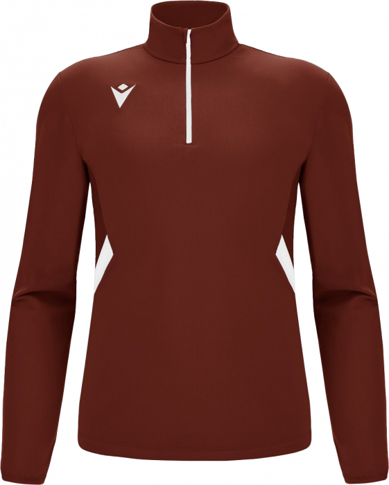 Macron - Piave Half Zip Top - Cardinal & white