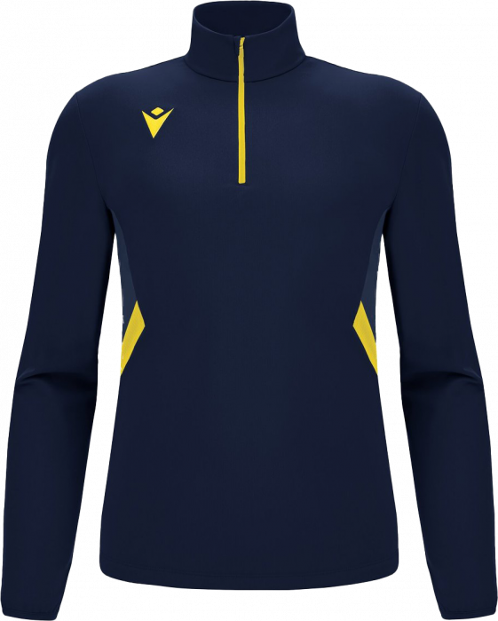 Macron - Piave Træningstrøje Med Halv Lynlås - Navy & yellow