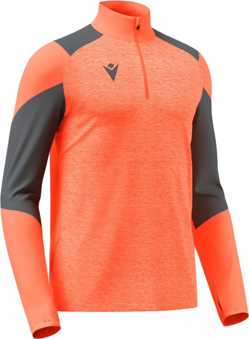 Macron - Izel Half Zip Top - Neon Coral & anthracite