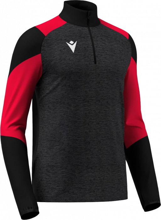 Macron - Izel Half Zip Top - Black & red