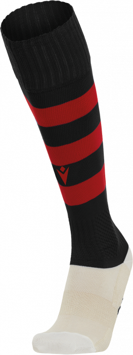 Macron - Hoops Football Socks - Black & red