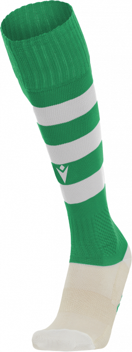 Macron - Hoops Football Socks - Green & white