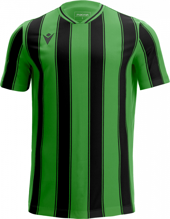 Macron - Sceptrum Striped Player Jersey - Green & black